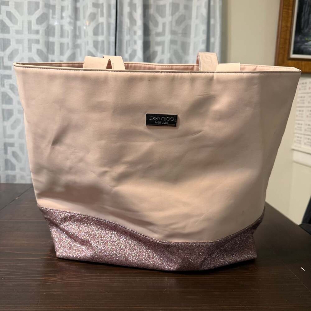 Jimmy‎ Choo Parfums Pink Glitter Tote Bag